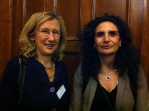 Dr Sharon Abrahams, University of Edinburgh (right) and her European collaborator Prof Orla Hardiman, Dublin, Ireland 