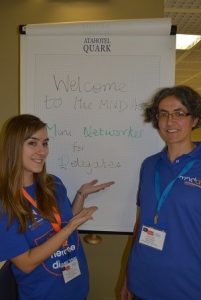 Sam (left) and Belinda at the 'Mini Networker for Delegates'