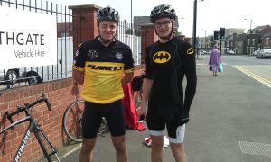 Batman and Yorshire-man in Doncaster