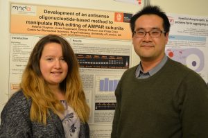 Helena Chaytow and her PhD supervisor Dr Chen presenting their research in Brussels