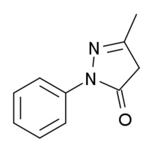Chemical structure of Edaravone