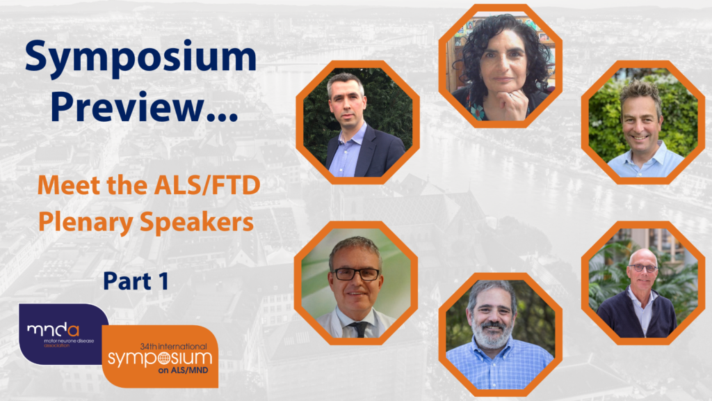 A graphic showing some of the photos of ALS/FTD Plenary Speakers