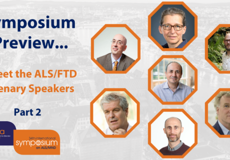 A graphic showing some of the photos of the ALS/FTD Plenary Speakers