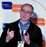 Dr Sebastian Lewandowski giving his talk at the symposium.